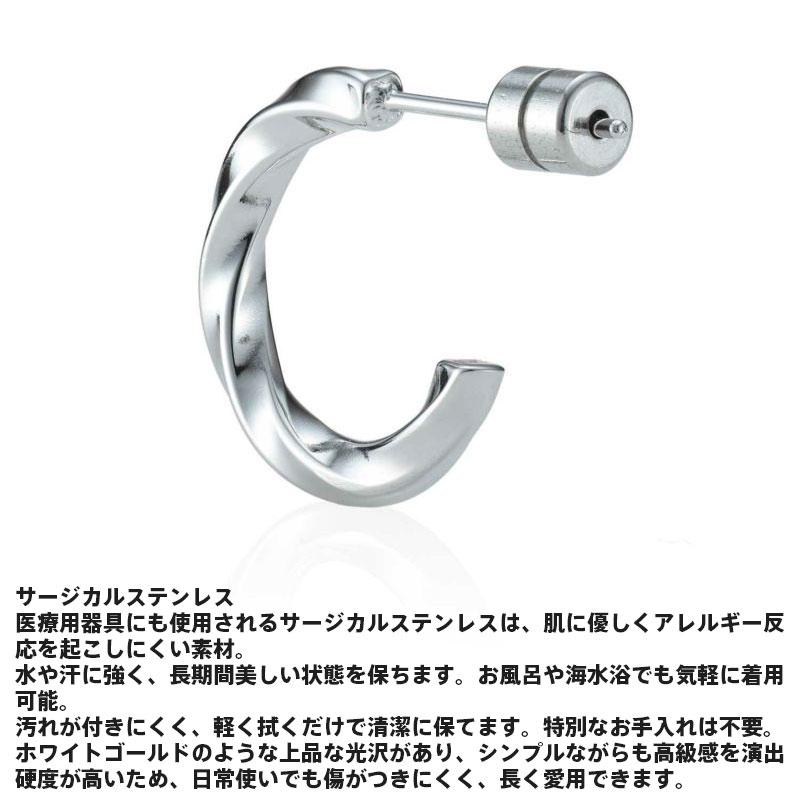 LION HEART（ライオンハート） ツイスト G型 フープピアス サージカル