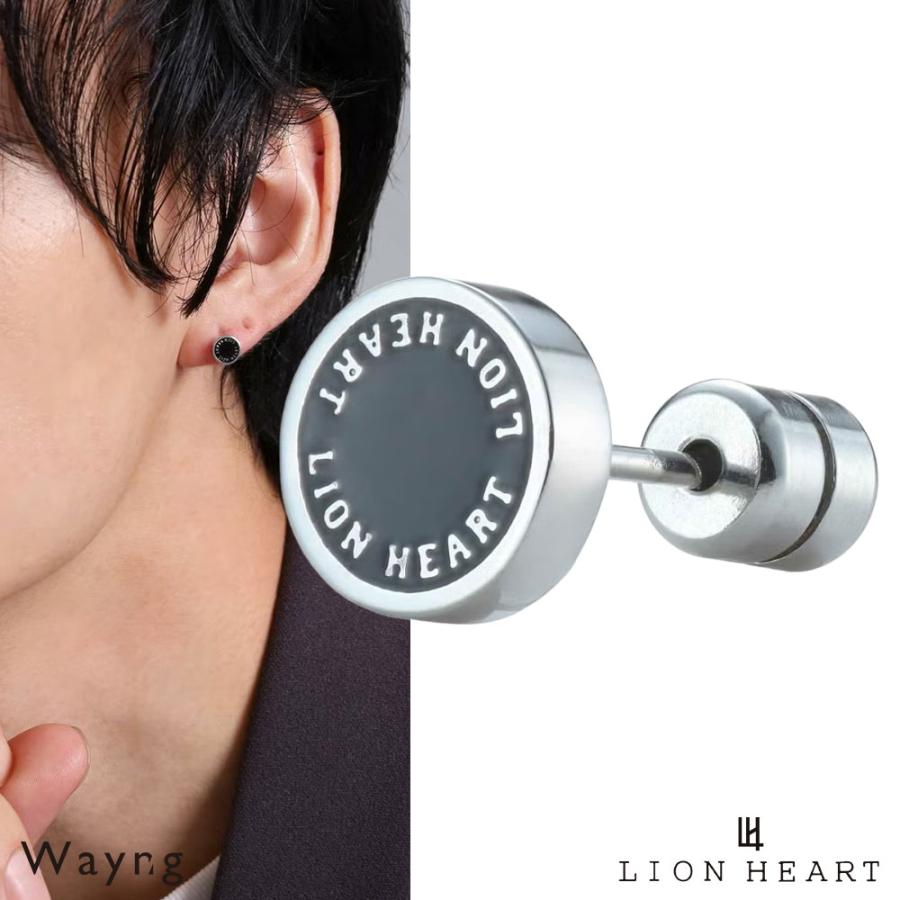 LION HEART（ライオンハート） サークルコイン スタッドピアス
