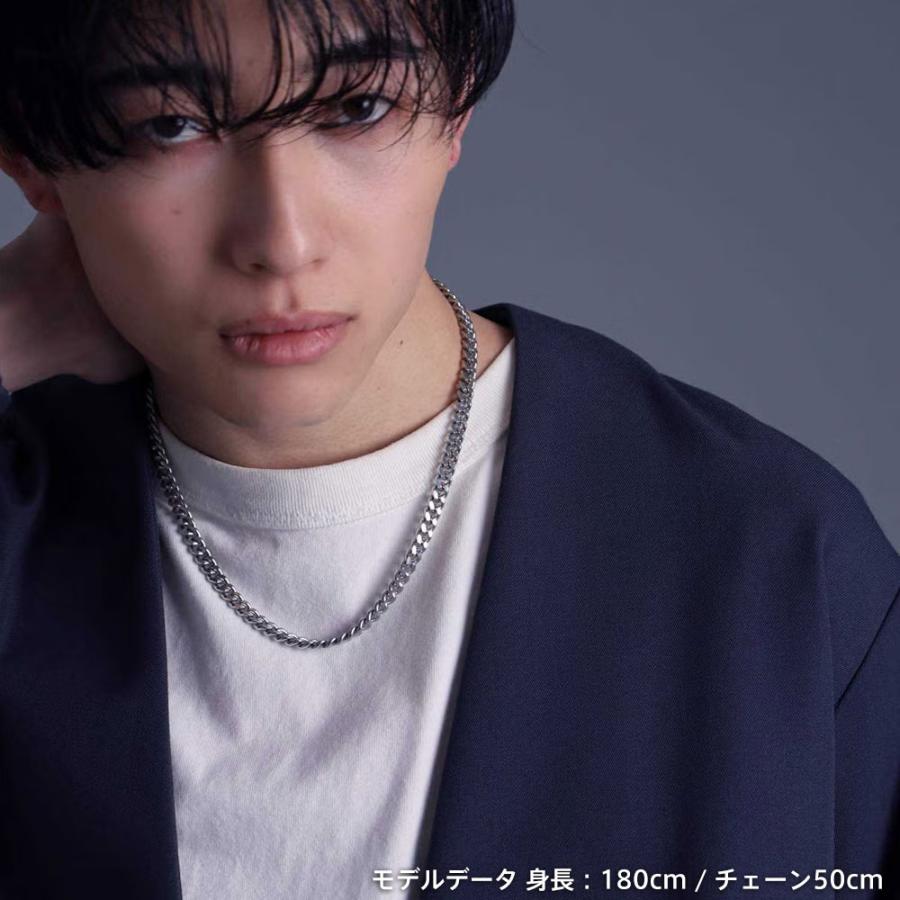LION HEART（ライオンハート） チェーンネックレス 6.9mm幅 カット喜平