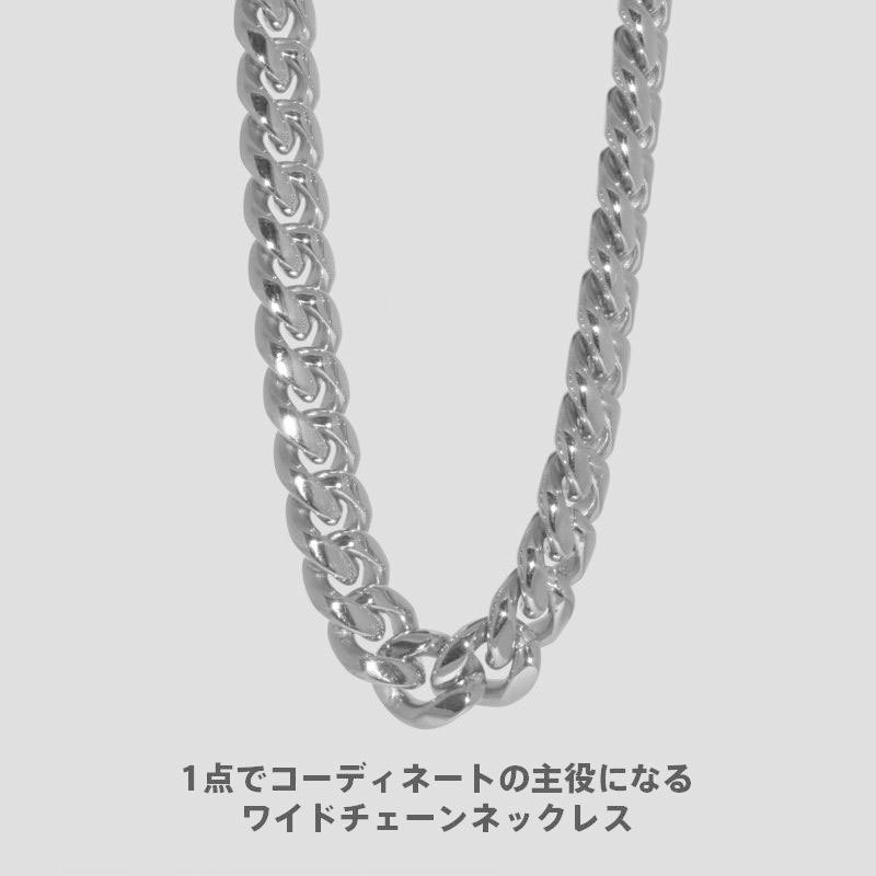 LION HEART ライオンハート ワイド チェーンネックレス 12mm幅