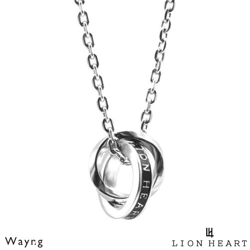 LION HEART（ライオンハート） ロゴ ダブルリング ネックレス