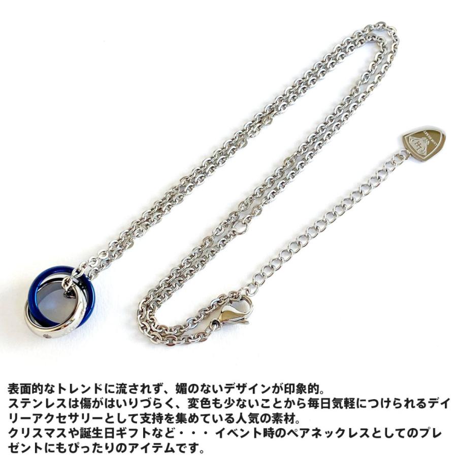 LION HEART（ライオンハート） ダブルリング ネックレス ステンレス