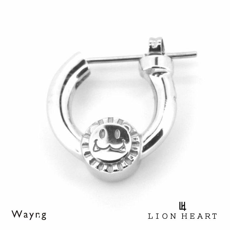 ライオンハート LEO クロッシングピアス ビーズリング シルバー925 片耳用 1点売り メンズ ブランド LION HEART