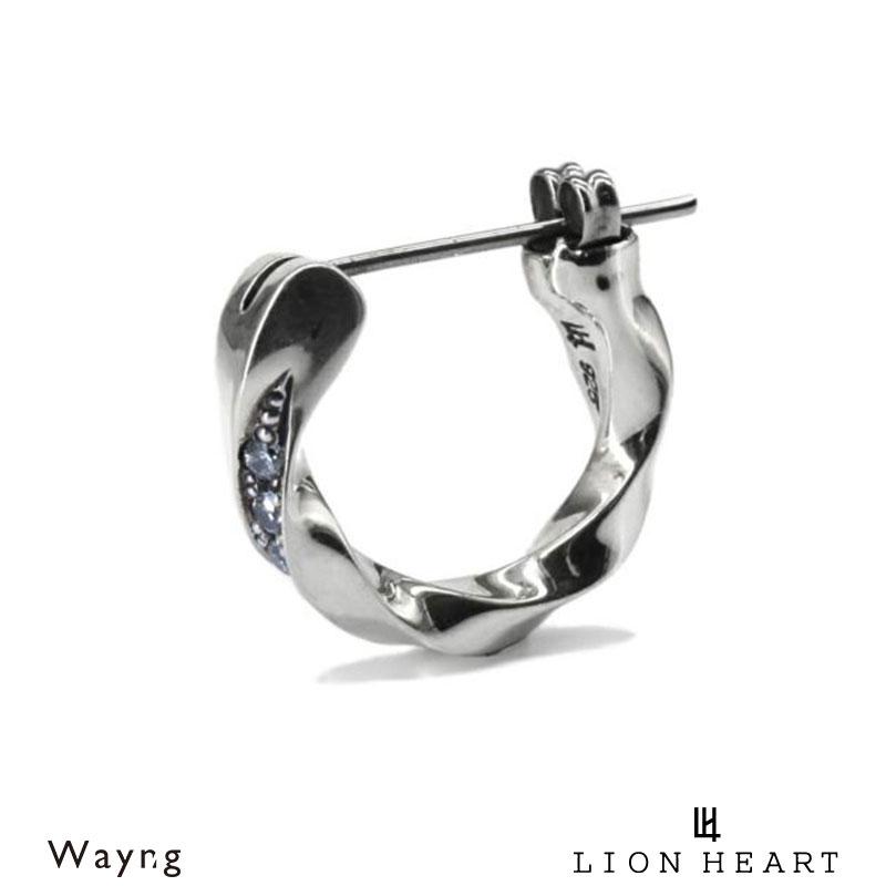 LION HEART（ライオンハート） クロッシングピアス ツイスト シルバー