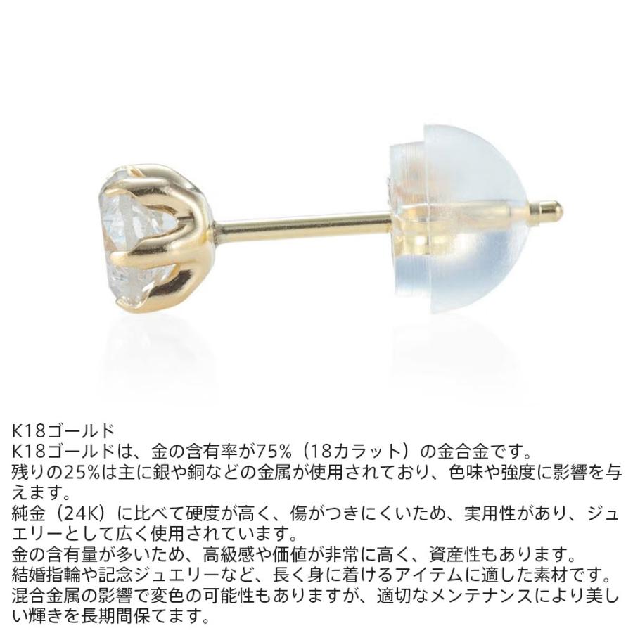 ライオンハート ダイヤモンド ピアス Mサイズ K18ゴールド イエローゴールド スタッド 片耳用 1点売り メンズ ブランドの画像