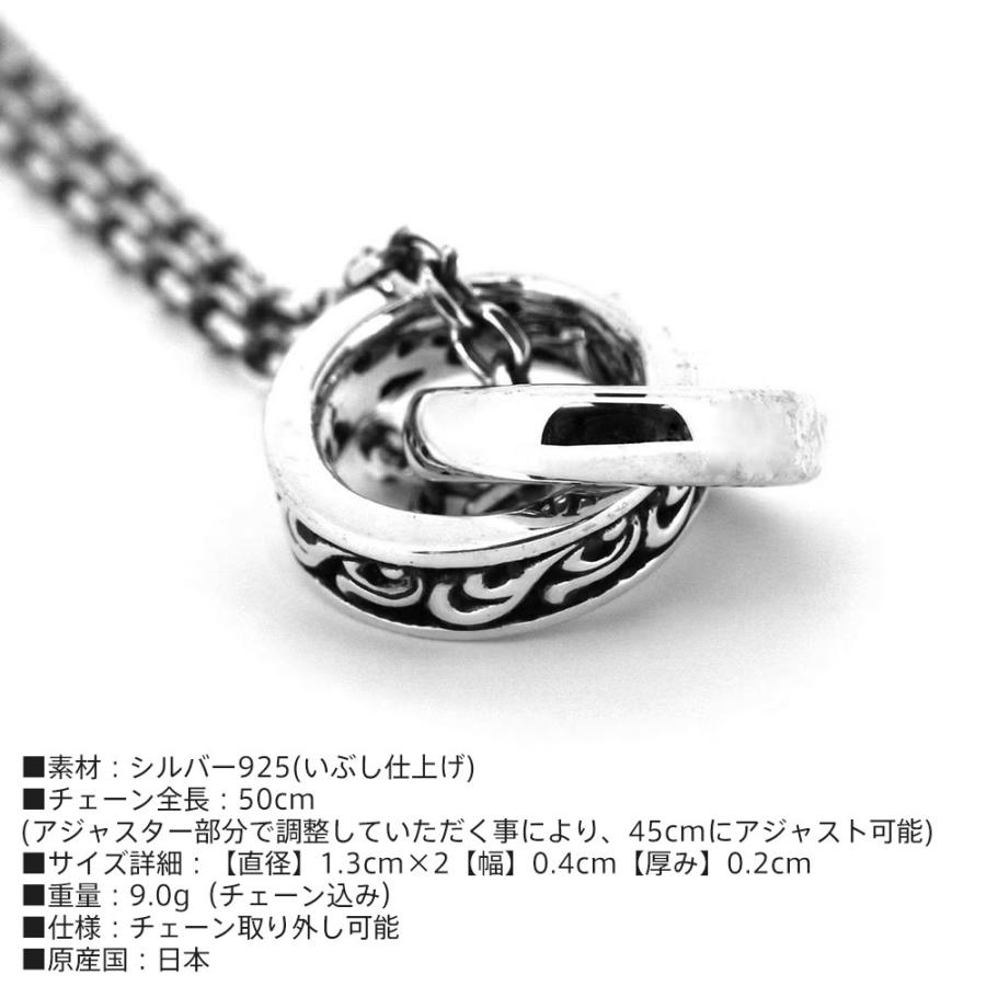 LION HEART（ライオンハート） アラベスク ダブルリング ネックレス