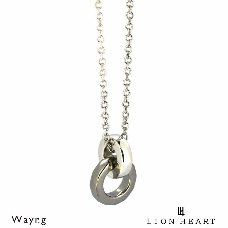 ライオンハート ザ エッジ リング ネックレス シルバー925 ブラック 黒 メンズ ブランド LION HEART