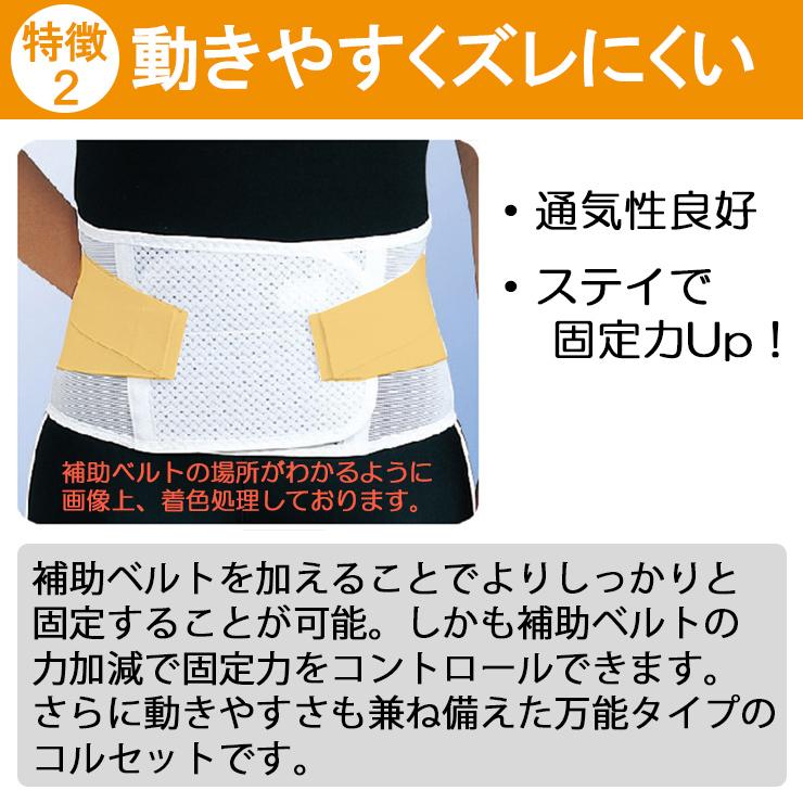 腰痛ベルト コルセット 腰痛サポートベルト サポーター ガード メッシュA 骨盤ベルト アシスト 小〜 大きいサイズ 通気性 医療用 ぎっくり腰 | ASSiST | 03