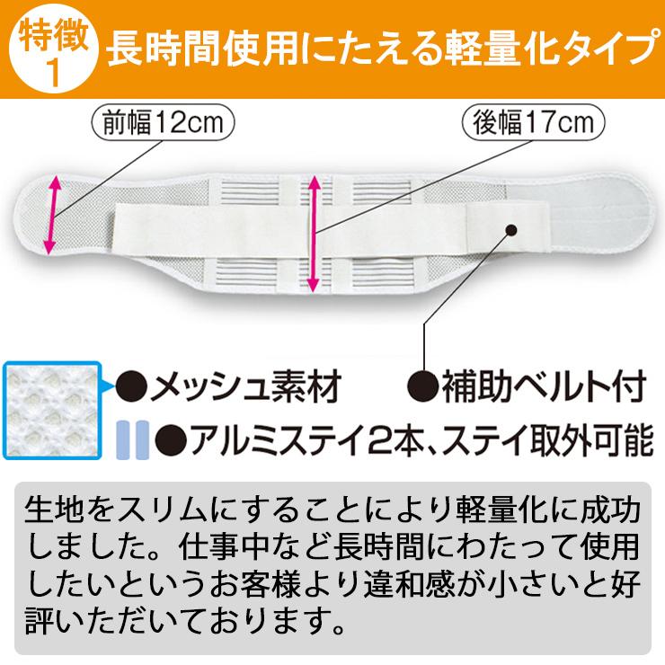 腰痛ベルト コルセット 腰痛サポートベルト サポーター フィットガード メッシュ 骨盤ベルト アシスト 小〜 大きいサイズ 通気性 医療用 ぎっくり腰 | ASSiST | 02