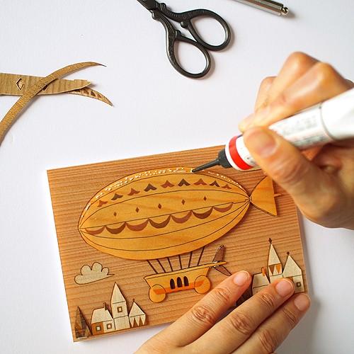 木工 工作キット 手作り 切り絵 工房 材料 木材 雑貨 おしゃれ