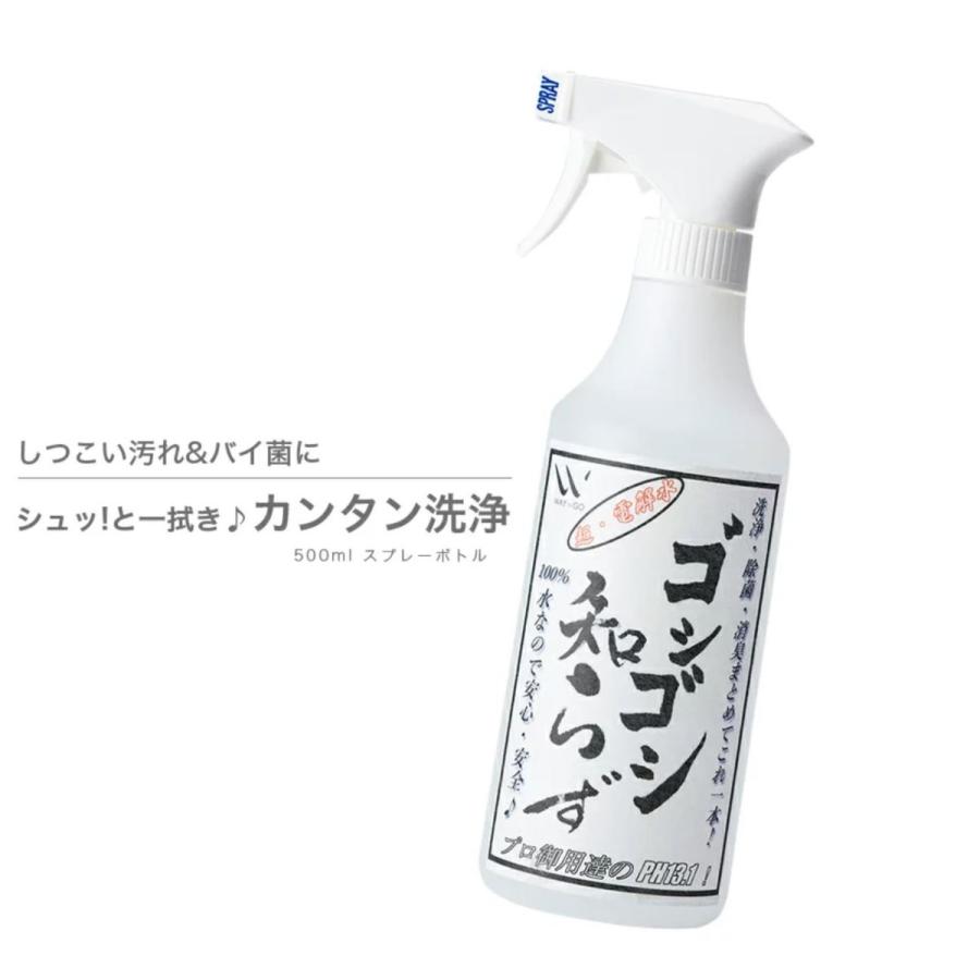 除菌 殺菌 アルカリ電解水 ゴシゴシ知らず Lボトル500ml ノンアルコール Z9aajhhszq Waytago Shop 通販 Yahoo ショッピング