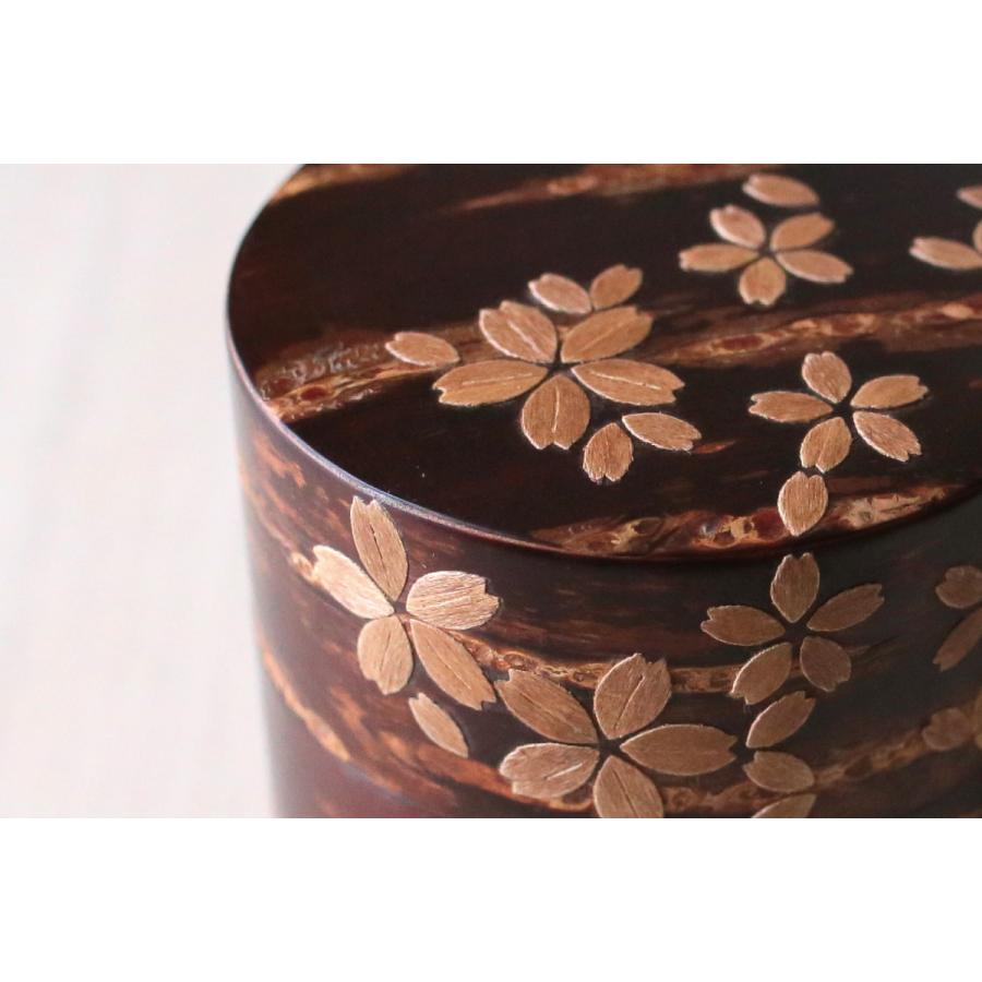 桜皮 総皮茶筒 小 桜 母の日 父の日 結婚祝 還暦祝 長寿祝 誕生日 