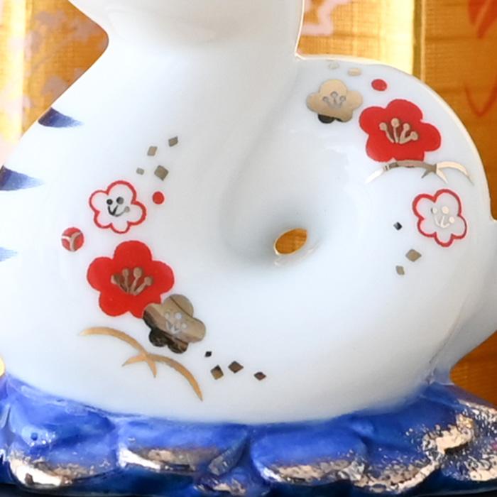 干支 置物 薬師窯 染錦招福巳 (小) 88 巳年 巳 陶器 へび ヘビ 干支 置物 薬師窯 染錦招福巳 (小) 88 巳年 巳 陶器 へび ヘビ
