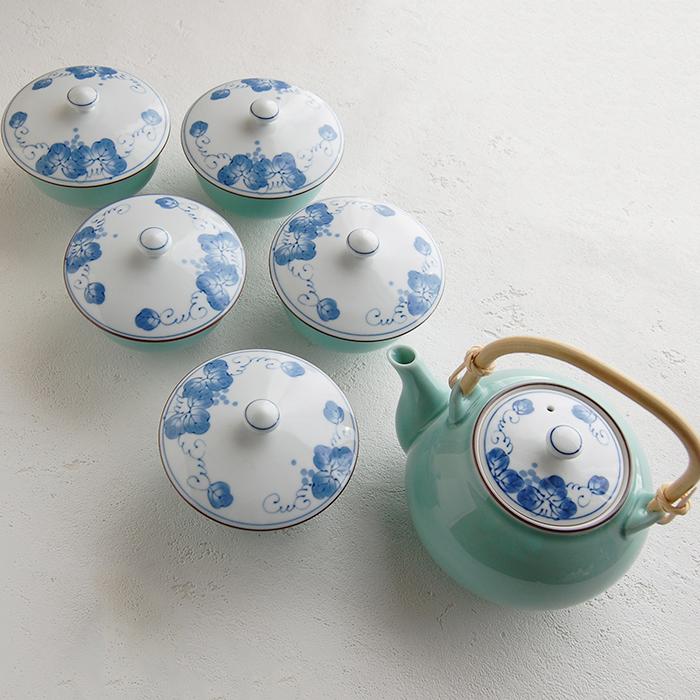 波佐見焼 掛分ぶどう 茶器揃 40136100 土瓶 土瓶急須 湯呑み 湯呑 ゆ