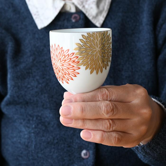 香蘭社 華もよう ペアワインカップ ワイングラス ペア セット 食前酒