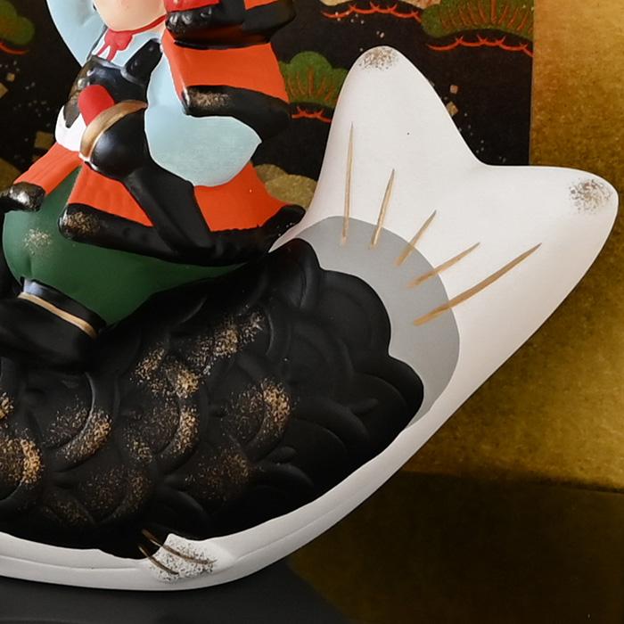 錦彩鯉のぼり大将 5775 五月人形 薬師窯 コンパクト 玄関 陶器 兜 兜