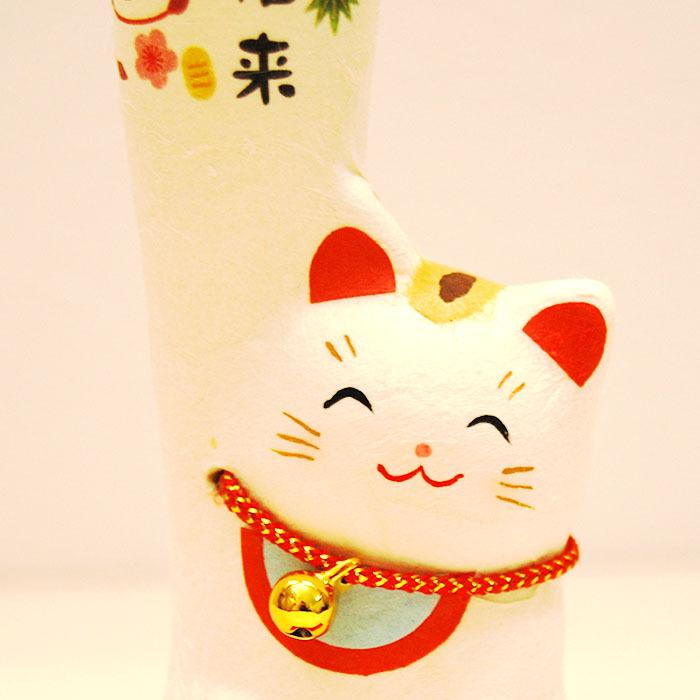 ちぎり和紙 遠くの福も招き猫 金運招来 6 680 招き猫 置物 まねきねこ おしゃれ かわいい インテリア 猫 雑貨 招福 開店祝い 長寿祝い 金運 プレゼント 6 680 和遊感 通販 Yahoo ショッピング