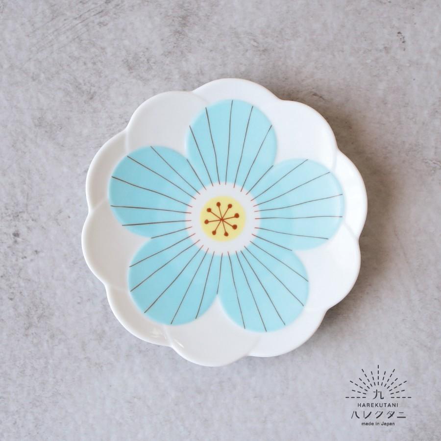 ハレクタニ ハナ取り皿 青 九谷焼 誕生日プレゼント おしゃれ かわいい 可愛い お祝いお餞別 内祝 伝統工芸 陶器の和遊感 Hr 29 和遊感 通販 Yahoo ショッピング