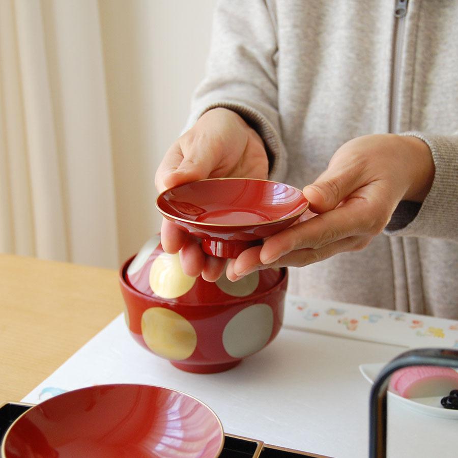 山中塗 胴張屠蘇器揃 溜渕金 日本製 屠蘇器 お屠蘇 お屠蘇セット 屠蘇