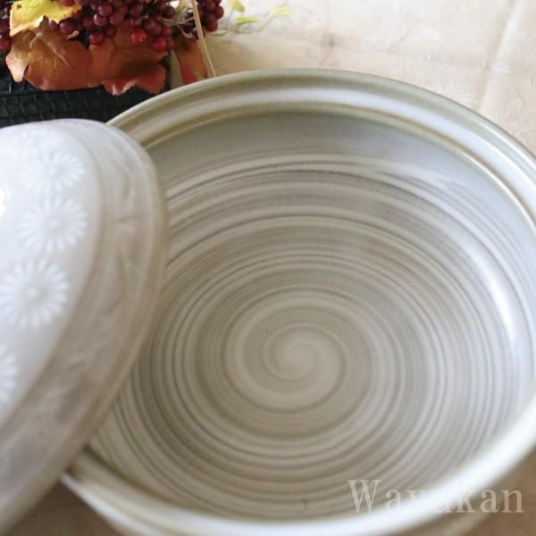 萬古焼 銀峯三島 8号 土鍋 直火のみ 2-3人用 送料無料 日本製 記念品