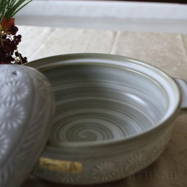 萬古焼 銀峯三島 9号 土鍋 直火のみ 4-5人用 送料無料 日本製 記念品