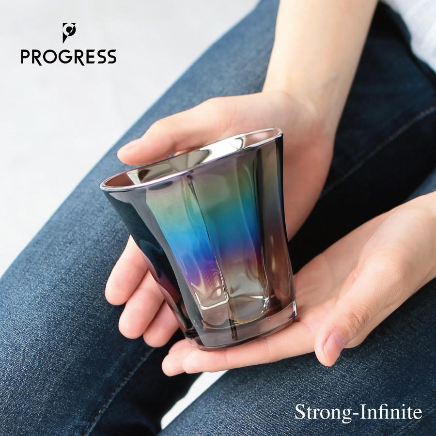タンブラー PROGRESS Strong-Infinite Jewelry・Glass チタン 父の日 ウイスキー 日本製 クリスマス バレンタイン ギフト 退職 お餞別 誕生日プレゼント グラス