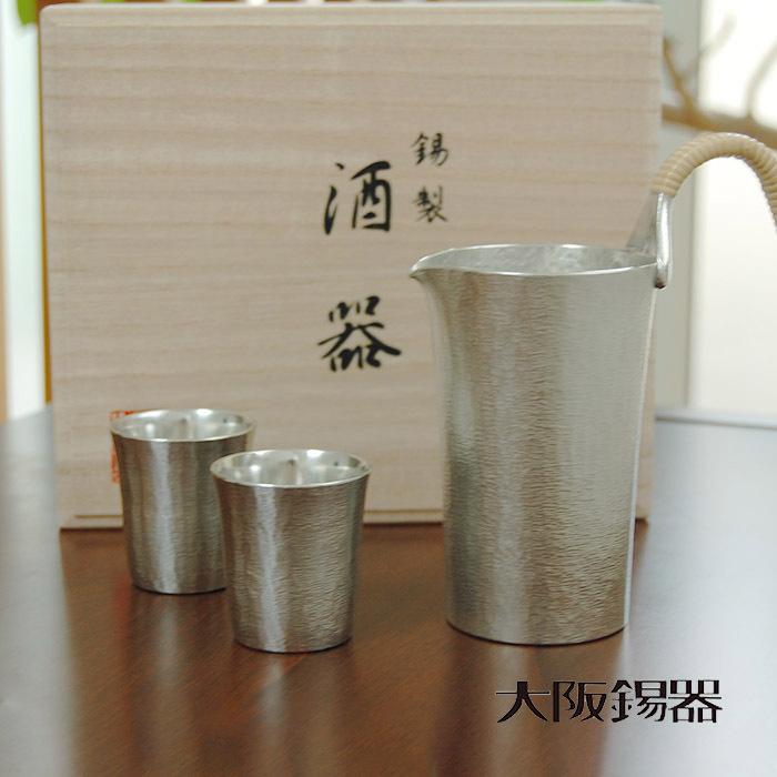 大阪錫器 酒器セット 風花 錫製品 錫製 大阪 錫器 ぐい呑み ぐい飲み 
