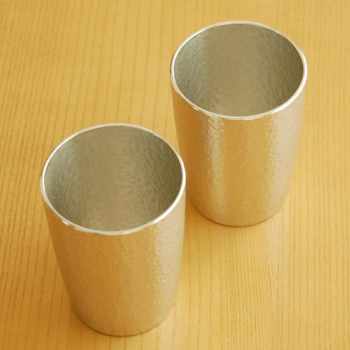 大阪錫器 タンブラー ベルク 小 ペア 錫製品 錫製 大阪 錫器 すず 誕生