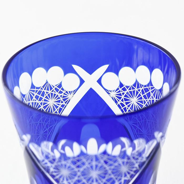 田島硝子（TAJIMA GLASS） 江戸切子 グラス タンブラー 玉扇子菊繋ぎ紋