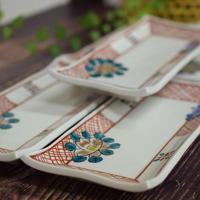 保存版 インスタ映え おしゃれ 食器 九谷焼 焼き物皿5枚セット 赤絵山茶花 最安値に挑戦 Www Udc Co Id