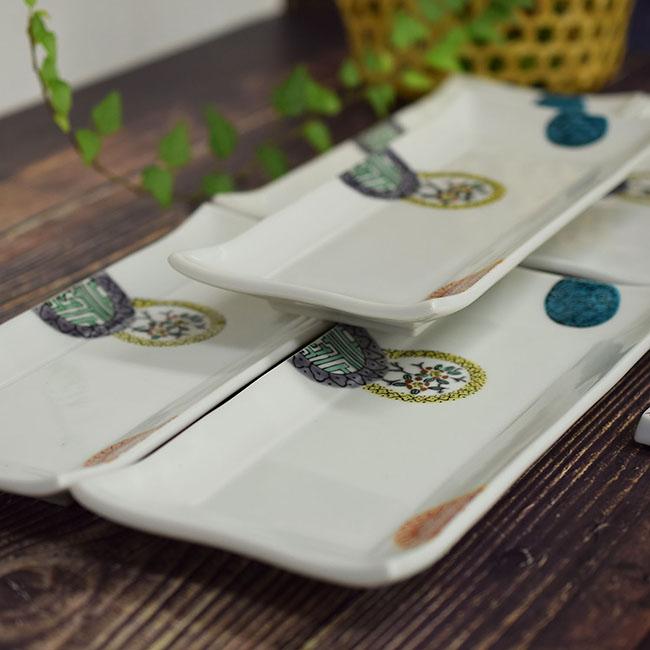 手数料安い インスタ映え おしゃれ 食器 九谷焼 焼き物皿5枚セット 色絵丸紋 完売 Zoetalentsolutions Com