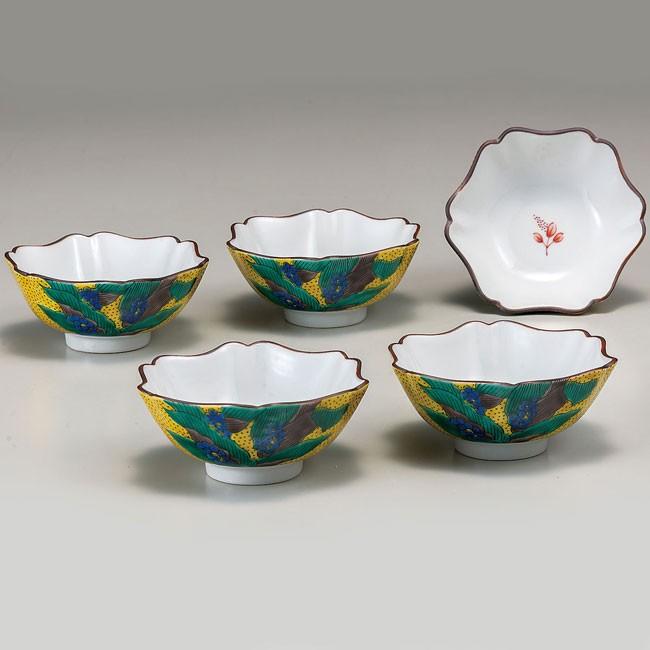 下旬以降発送予定 九谷焼 小鉢 おしゃれ 和食器 吉田屋おもと セット 5個 キッチン用品 食器 調理器具 食器 カトラリー グラス R6 231