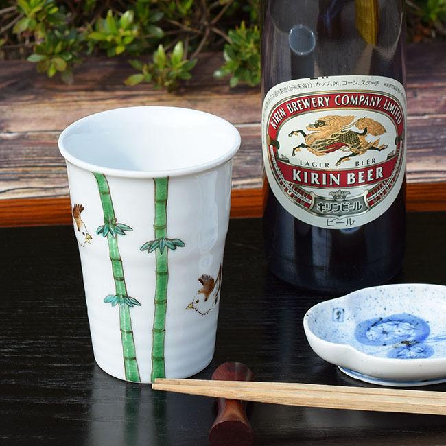 誕生日プレゼント おしゃれ 高級 九谷焼 陶器 ビールグラス すずめ K6 1042 和座倶楽部 通販 Yahoo ショッピング