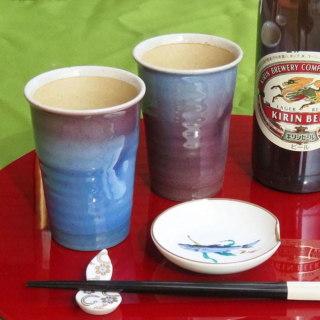 おしゃれ 高級 九谷焼 陶器 ビールグラス ペアセット 釉彩 K6 1078 和座倶楽部 通販 Yahoo ショッピング