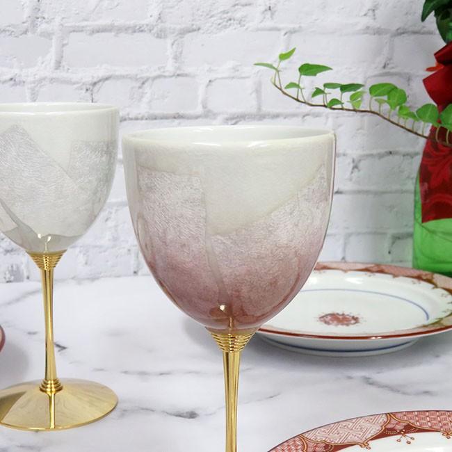 人気ブランド 結婚祝い プレゼント 九谷焼 陶器 ワイングラス ペアセット 銀彩 魅力的な Www Muslimaidusa Org