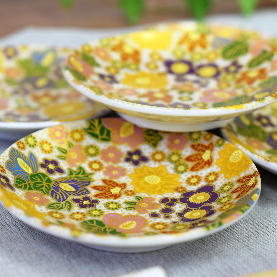 九谷焼 お皿 おしゃれ 食器 小皿 5枚セット 花詰 : 和座倶楽部 - 通販