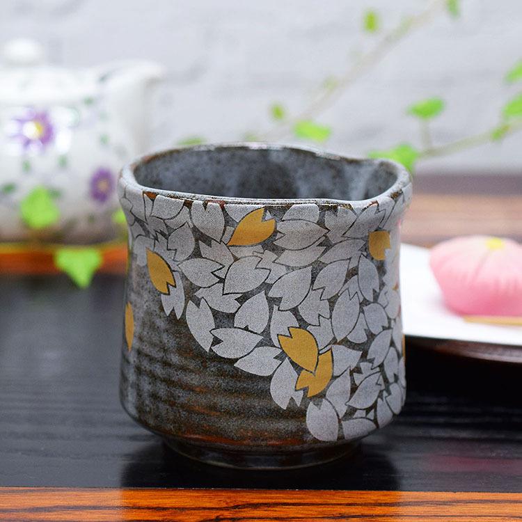 九谷焼 湯呑み おしゃれ 和食器 湯のみ 桜吹雪 陶器 食器 湯呑み茶碗