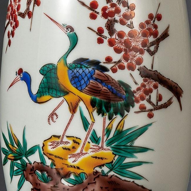 九谷焼 陶隆 作 金彩 梅に鳥図 花瓶 在銘 共箱なし 和風インテリア 九谷焼 作家 中村重人 7号花瓶 古九谷梅鳥 : 和座倶楽部 - 通販