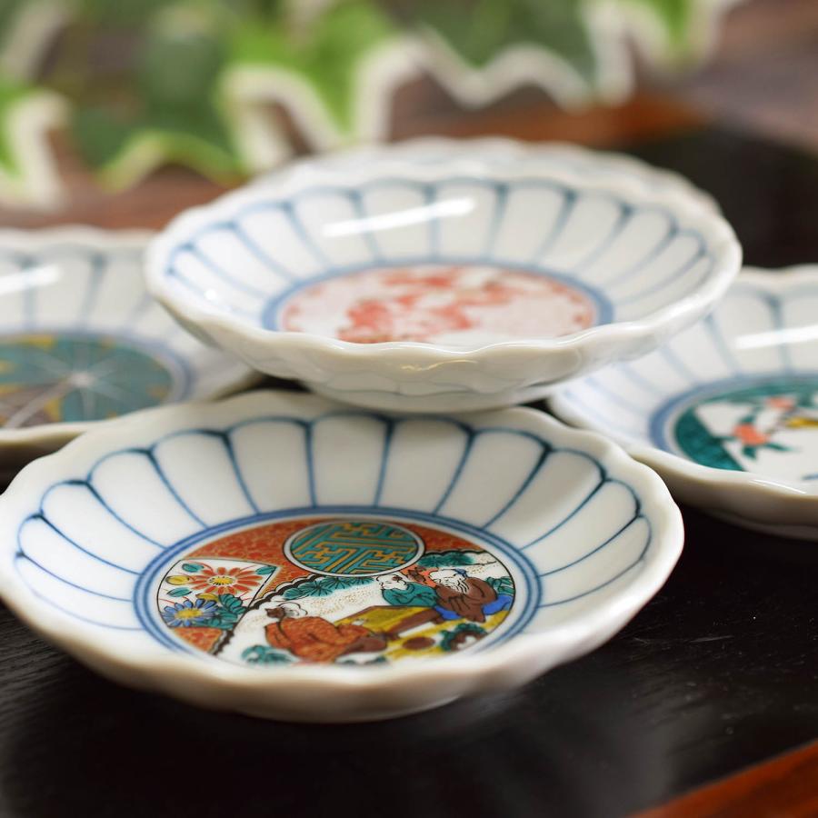 九谷焼 お皿 セット おしゃれ 食器 小皿 5枚組 時代画 陶器 和食器 