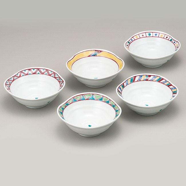 色絵 陶器 皿 小鉢 セット 伝統工芸 九谷焼 おしゃれ食器 小鉢5個 セット 色絵絵変り 高級 ブランド 食器