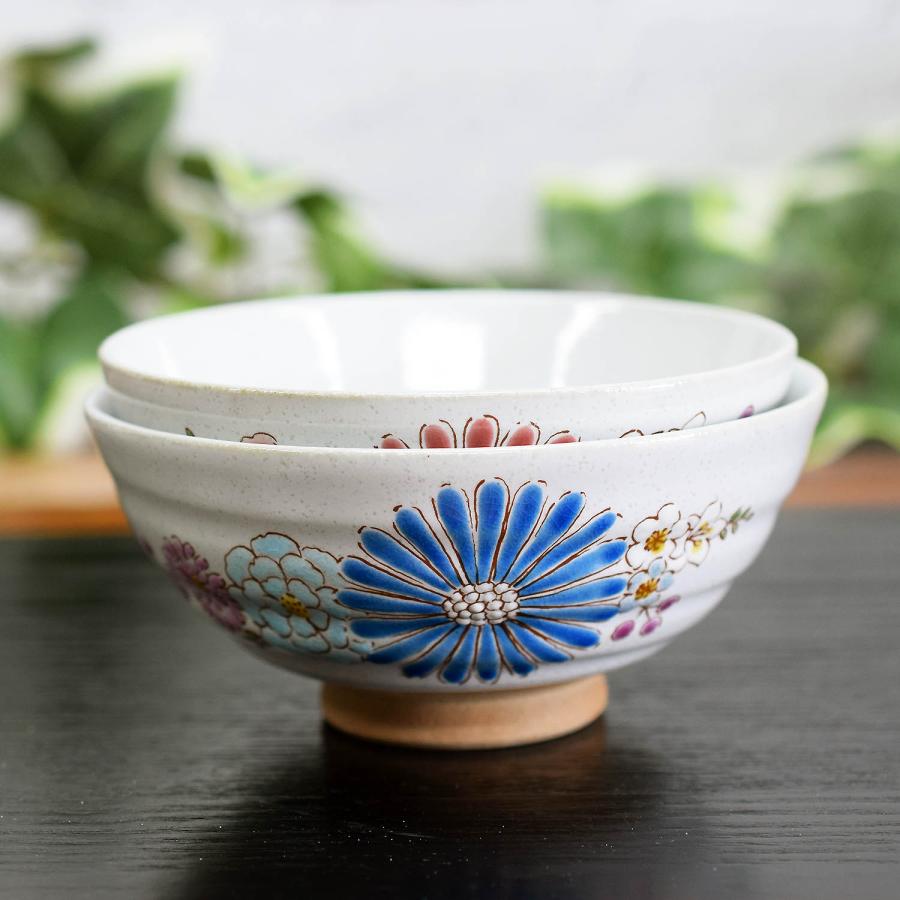 九谷焼 退職祝い プレゼント ギフト 夫婦茶碗 ペアセット 華 : 和座