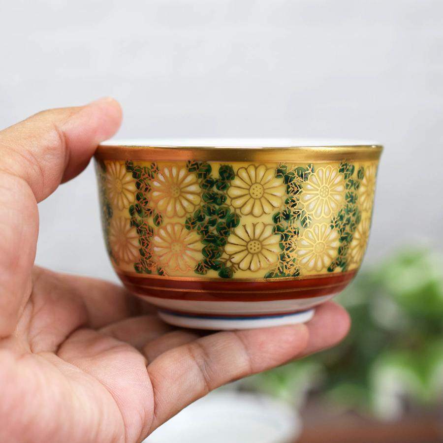 九谷焼 来客用 湯呑み 5客セット 菊詰 高級 和食器 湯呑み茶碗 九谷焼 来客用 湯呑み 5客セット 菊詰 高級 和食器 湯呑み茶碗