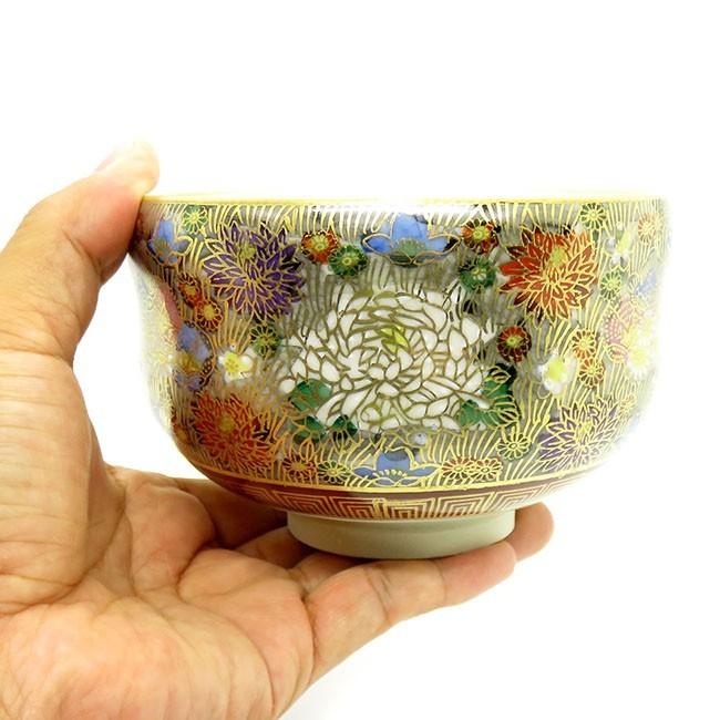 九谷焼 退職祝い プレゼント 抹茶碗 本金花詰 : 和座倶楽部 - 通販