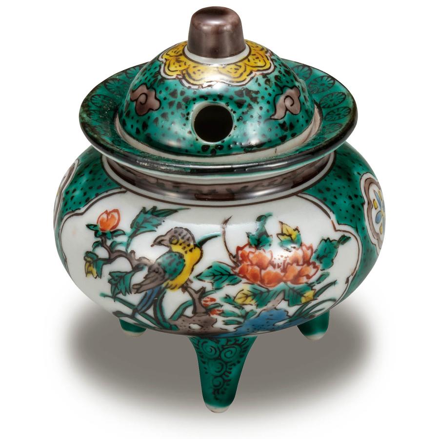 九谷焼 瑠璃金彩　青獅子　青九谷 九谷焼 瑠璃金彩 青獅子 青九谷 九谷焼 九谷信平作 渦打青粒金彩