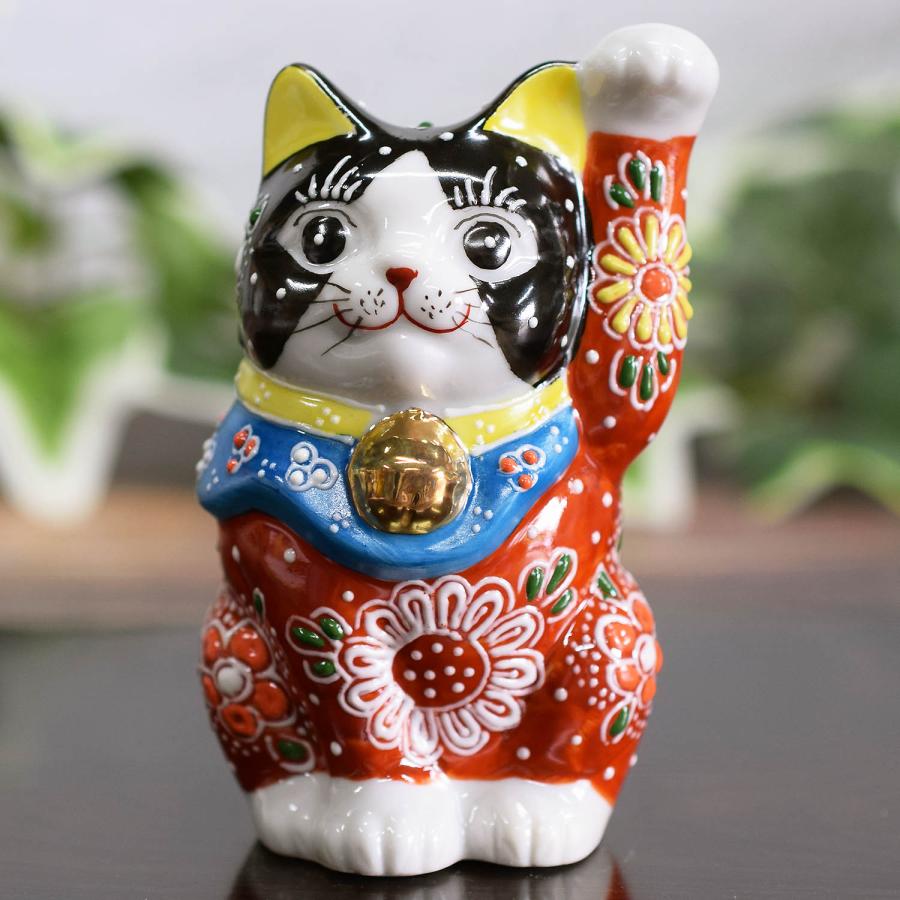 九谷焼 招き猫 置物 風水 左手 黒茶盛 開店祝い 新築祝い 九谷焼 招き猫 置物 風水 左手 黒茶盛 開店祝い 新築祝い