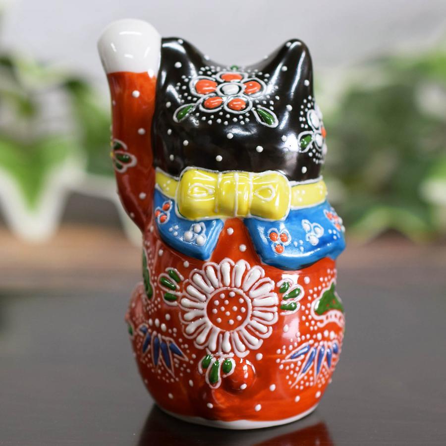 九谷焼 招き猫 置物 風水 左手 黒茶盛 開店祝い 新築祝い 九谷焼 招き猫 置物 風水 左手 黒茶盛 開店祝い 新築祝い