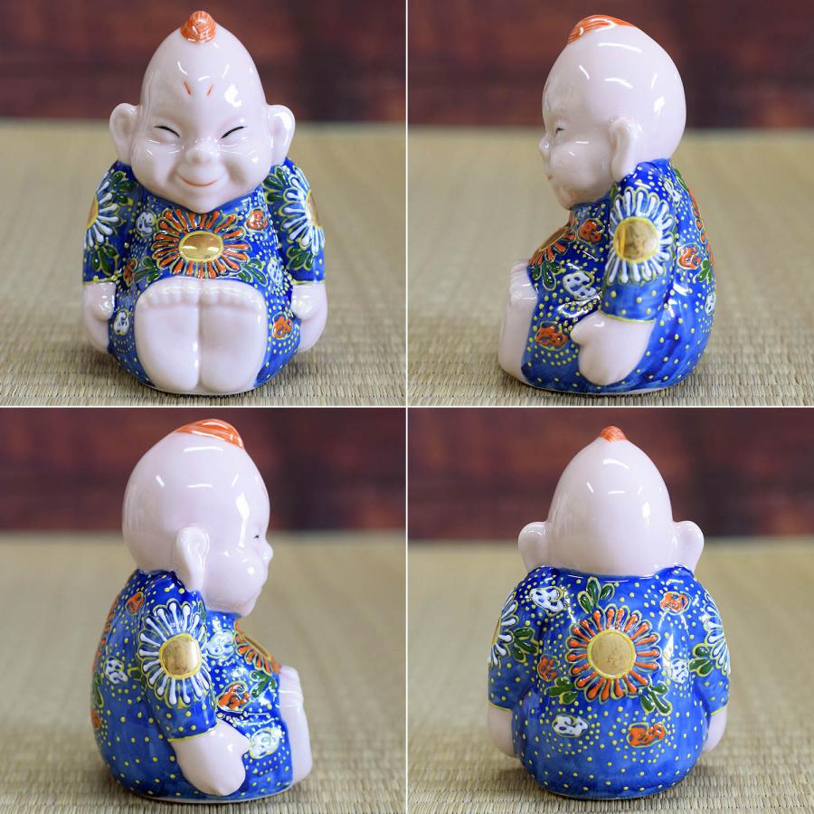 九谷焼 開運 置物 ビリケン 青盛 陶器 縁起物 風水 アイテム 九谷焼 開運 置物 ビリケン 青盛 陶器 縁起物 風水 アイテム