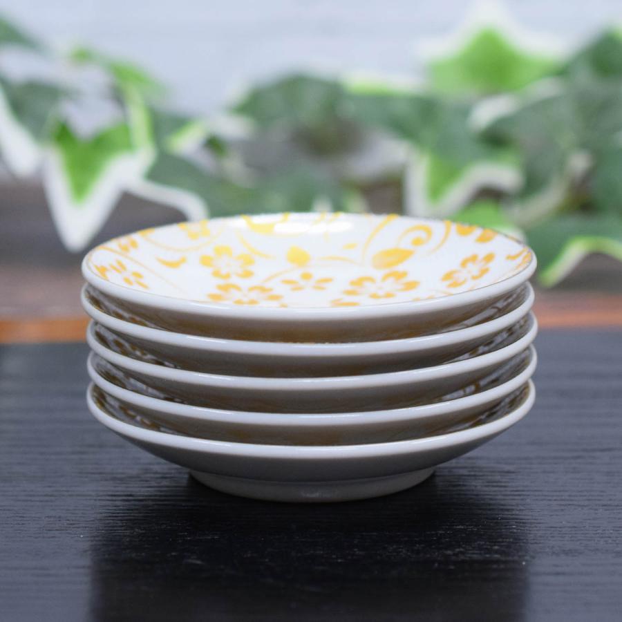九谷焼 お皿 セット おしゃれ 食器 小皿 5枚組 白粒 桜 陶器 和食器