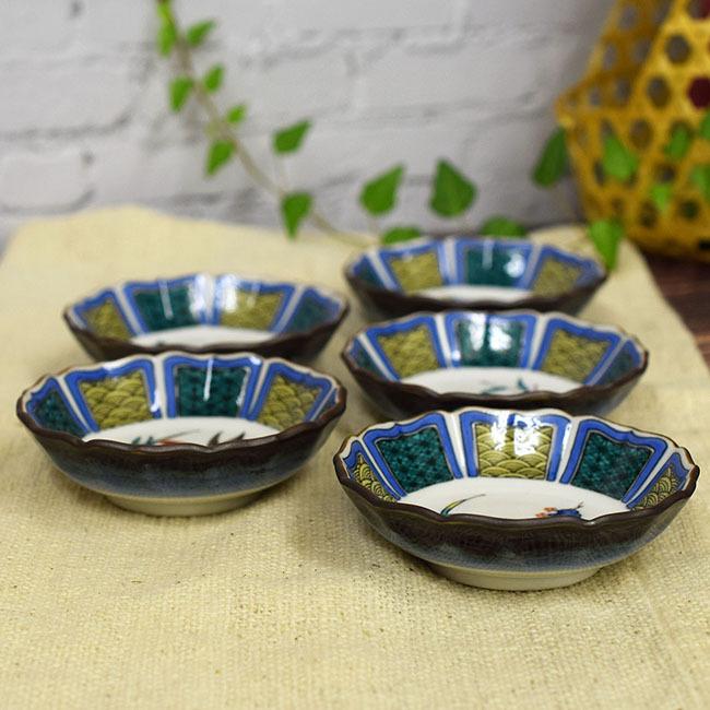 九谷焼 おしゃれ 和食器 小鉢5個 セット 古九谷絵変り 高級 ブランド