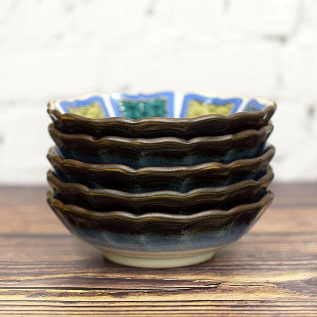 九谷焼 おしゃれ 和食器 小鉢5個 セット 古九谷絵変り 高級 ブランド